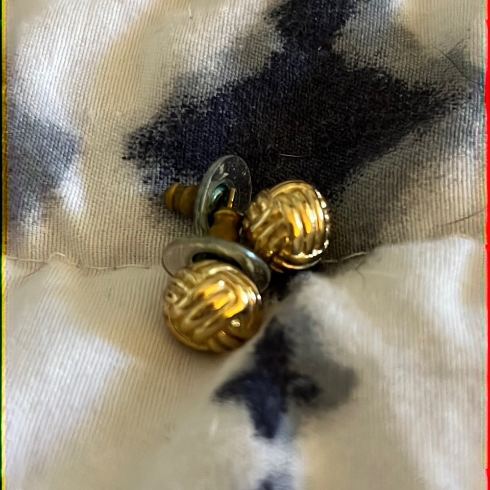 Kate Spade gold knot nautical earrings